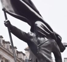 London’s New Banksy Statue Appears In The Middle of The Night