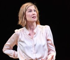 Rosamund Pike Lectures Audience Member From The Stage For Texting During Performance