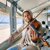 Gaza’s Conservatory Of Music Reopens — In Tents