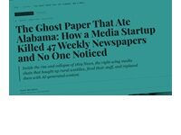To This We’ve Come: An AI Fake News Article Complaining About AI Fake News Killing Off Real News