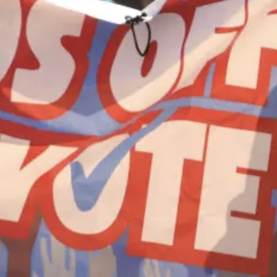 Protesters In Culver City Demand That Media Companies Commit To Democracy