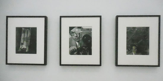 Some of the photographs in "Machine Ornament," including Toyo Miyatake's 1932 self portrait, center Photo by Lee Rosenbaum