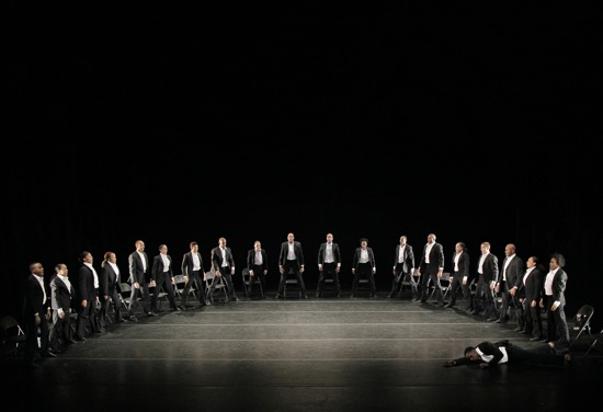 The Alvin Ailey American Dance Theater in Ohad Naharin's Minus 16. Photo: Paul Kolnik.