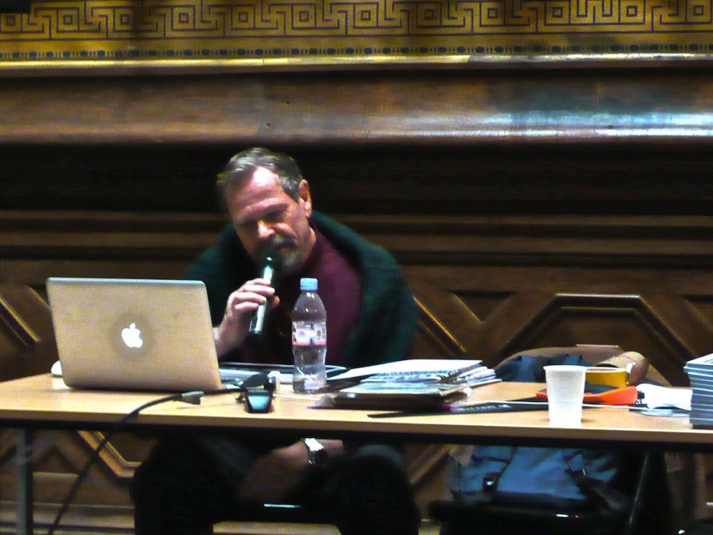 Jan Herman at Offprint Paris, 2013 [Photo: Ben Schot]