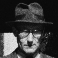 Burroughs wearing his fedora. [Photo: Harriet Crowder]