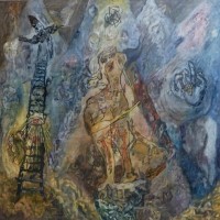 Gerard Bellaart's 'Colle de St Tanguy' (2015) [oil on canvas 122x122 cm]