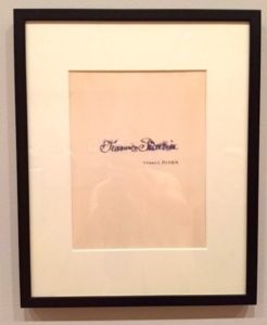 Francis Picabia: 'untitled signature'