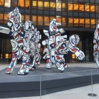 Jean Dubuffet's 'Welcome Parade' [1974-2008]. Polyurethane paint on epoxy (13' 1" x 27' 3" 16' 8" [398.8cm x 830.6 cm x 508 cm] overall installed