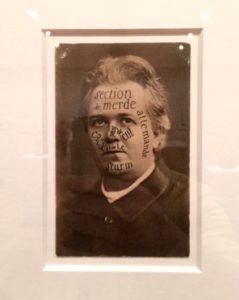 Raoul Hausmann -- 'Section of Shit ... German' ('Section de Merde ... allemande') [gelatin silver print on postcard stock, 1921]