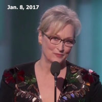 Meryl Streep at Golden Globes (Jan 8, 2017)