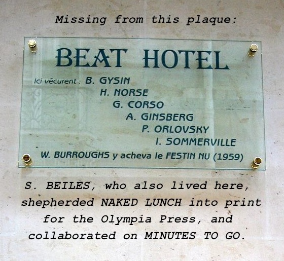 Beat Hotel plaque installed in 2009
