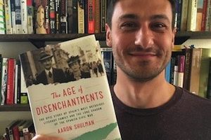 Aaron Shulman, proud author of 'The Age of Disenchantments'