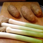 Chowder russets and leeks