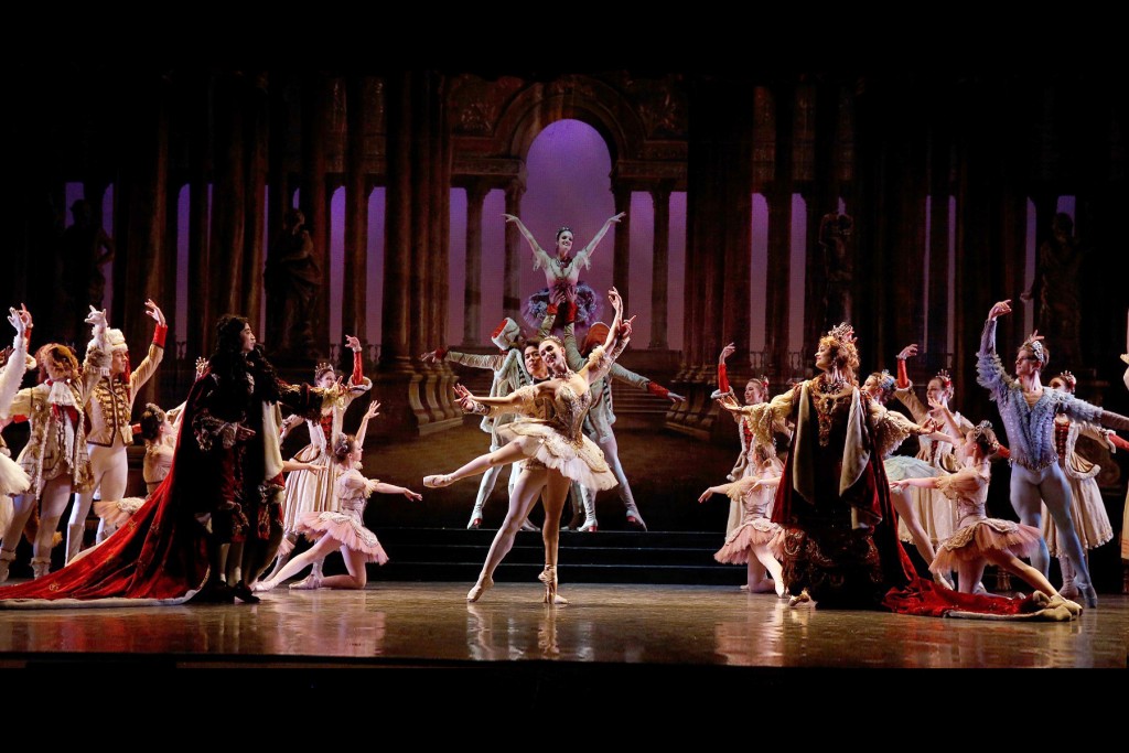 Los Angeles Ballet in the crowning moment of "The Sleeping Beauty."  