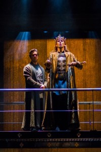 Oliver Rix (left) and David Tennant in Richard II Photo: Kwame Lestrade
