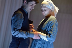 Paul Ready and Romola Garai. Photo: Keith Pattison