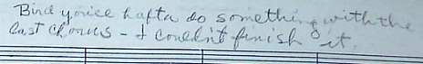 Gerry's note to Bird