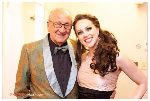 Myself and my dear friend and legendary Canadian Big Band leader Dal Richards before we performed with the Vancouver Symphony together